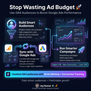 Stop Wasting Ad Budget — Use GA4 Audiences to Boost Google Ads Performance